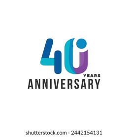 Anniversary Number Vector Design Collection