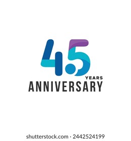 Anniversary Number Vector Design Collection