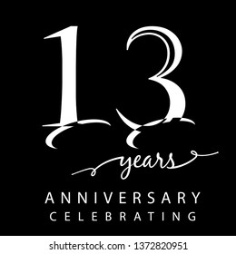 Anniversary . Poster template for Celebrating anniversary event party. Vector illustration - Vector