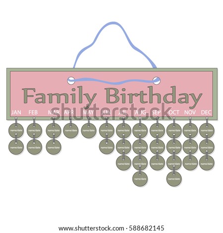 Download Anniversary Reminder Plaque Template Paper Wood Stock ...