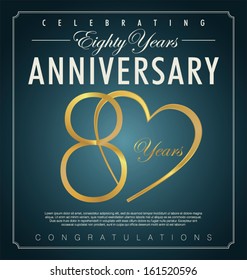 Anniversary retro background