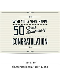 Anniversary retro background