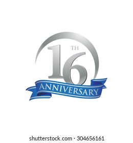 anniversary ring logo blue ribbon 16