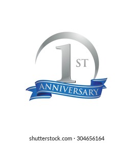 anniversary ring logo blue ribbon 1