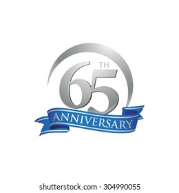 anniversary ring logo blue ribbon 65