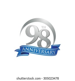 anniversary ring logo blue ribbon 98