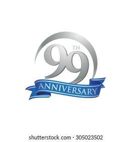 anniversary ring logo blue ribbon 99