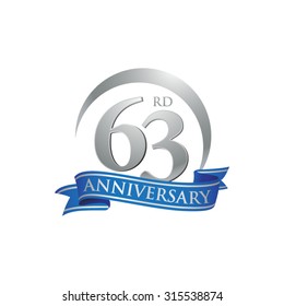 anniversary ring logo blue ribbon 63