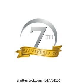 anniversary ring logo gold ribbon 7