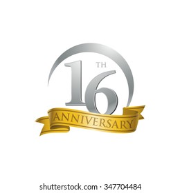 anniversary ring logo gold ribbon 16