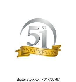 anniversary ring logo gold ribbon 51