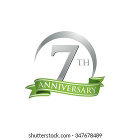anniversary ring logo green ribbon 7