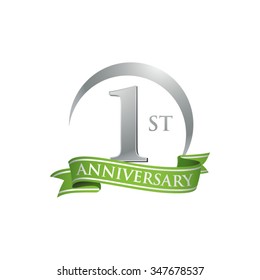 anniversary ring logo green ribbon 1