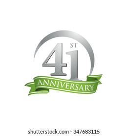 anniversary ring logo green ribbon 41