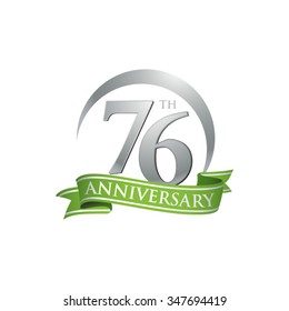 anniversary ring logo green ribbon 76