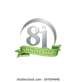 anniversary ring logo green ribbon 81