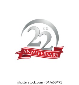 anniversary ring logo red ribbon 22
