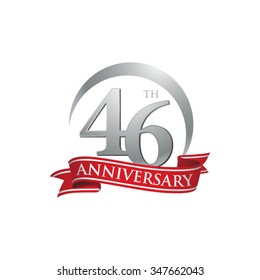 anniversary ring logo red ribbon 46