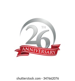 anniversary ring logo red ribbon 26