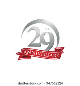 anniversary ring logo red ribbon 29