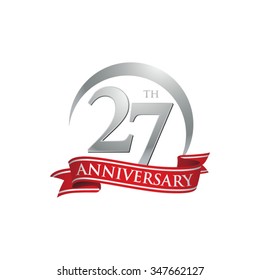 anniversary ring logo red ribbon 27