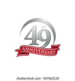 anniversary ring logo red ribbon 49