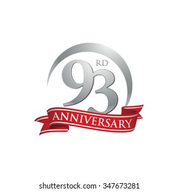 anniversary ring logo red ribbon 93