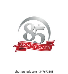 anniversary ring logo red ribbon 85