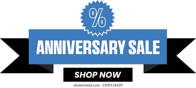 Anniversary Sale Promotional Ecommerce Offer Design Marketing Symbol