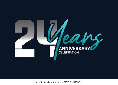 aniversario en azul y gris sobre un fondo azul oscuro para un momento festivo
