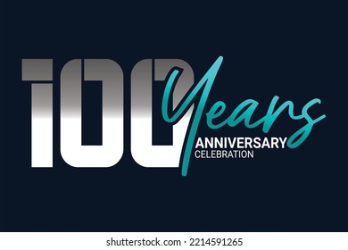 anniversary set in blue and gray on a dark blue background for a festive moment