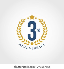 Anniversary sign collection, Set of Anniversary Badges 1st, 2nd, 3rd, 4th, 5th, 10th, 25th, 50th Years Celebration.