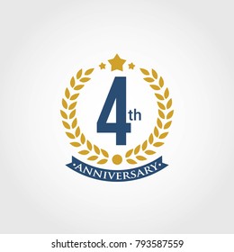 Anniversary sign collection, Set of Anniversary Badges 1st, 2nd, 3rd, 4th, 5th, 10th, 25th, 50th Years Celebration.