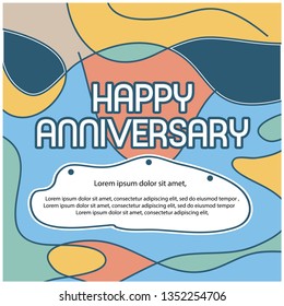 Anniversary stock background. Anniversary background for web, game ,Creative poster, booklet, leaflet, flyer, magazine, invitation card - Vector