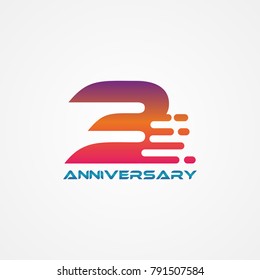 Anniversary text with number 3, Tech Lettering