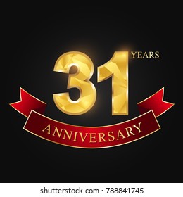 anniversary, anniversary, thirty-
one years, 31 years anniversary celebration logotype.