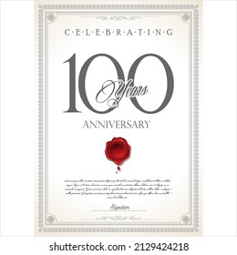 Anniversary vector design isolated on background