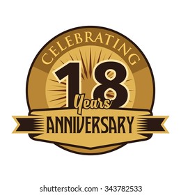 Anniversary Vector template