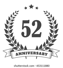 Anniversary vintage badge and logo