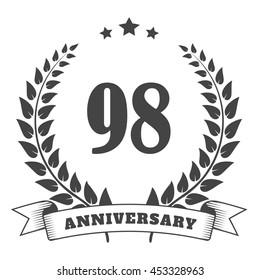 Anniversary vintage badge and logo