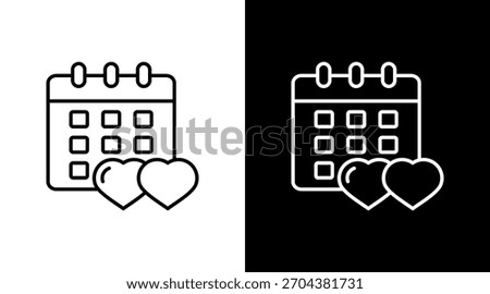 Anniversary White Icon Set Design