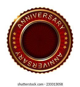  Anniversary years anniversary golden label. Vector illustration.
