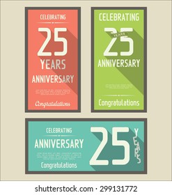 Anniversasry background, 25 years