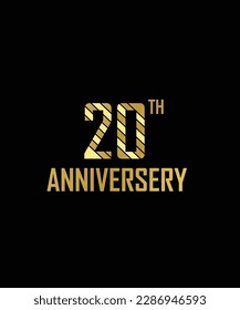 Anniversery Logo by hand-drawn with 