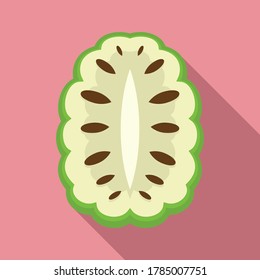 Icono de Annona. Ilustración plana del icono vector de anona para el diseño web