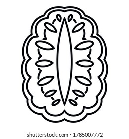 Annona icon. Outline annona vector icon for web design isolated on white background