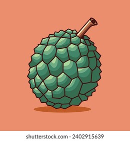 Annona, Vektorgrafik, flaches 2D-Vektorsymbol