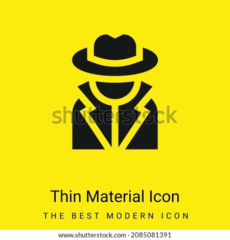 Annonymous minimal bright yellow material icon