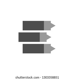Annotation and level icon. Element of financial, diagrams and reports icon for mobile concept and web apps. Detailed Annotation and level icon can be used for web and mobile