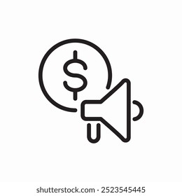 annoucment money icon sign vector